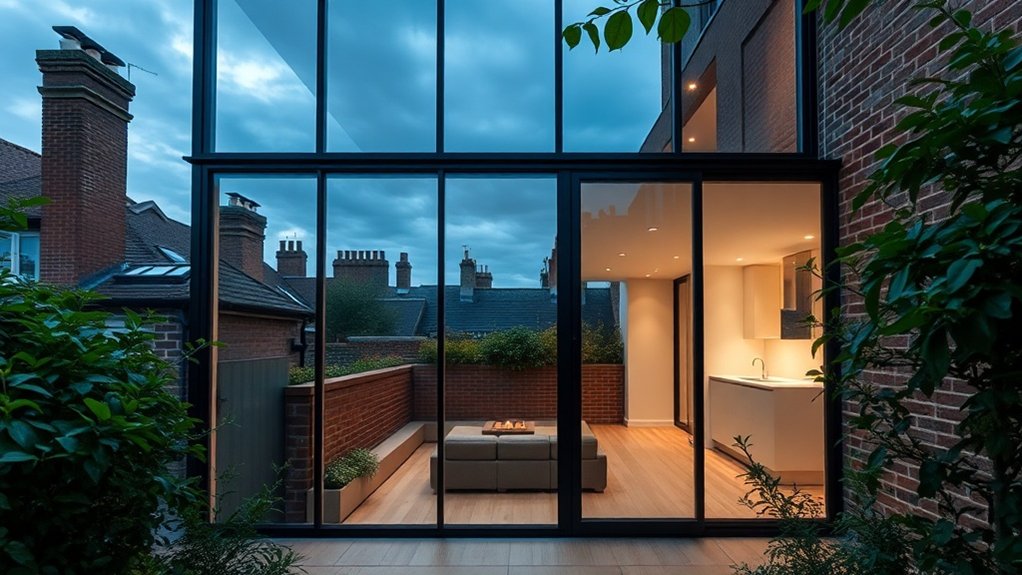 Glass Extension Walls Battersea