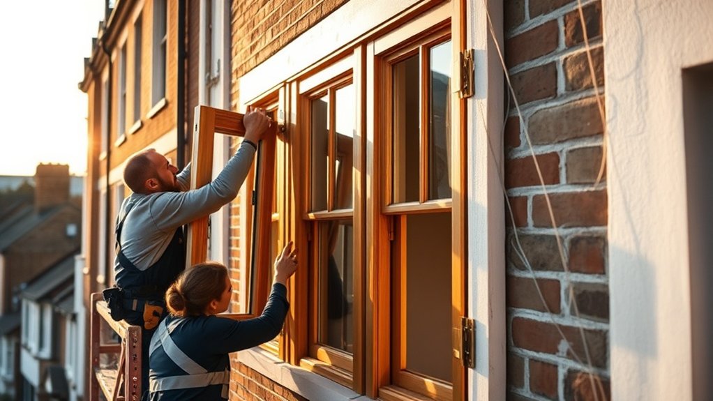 Wooden Window Installation Battersea