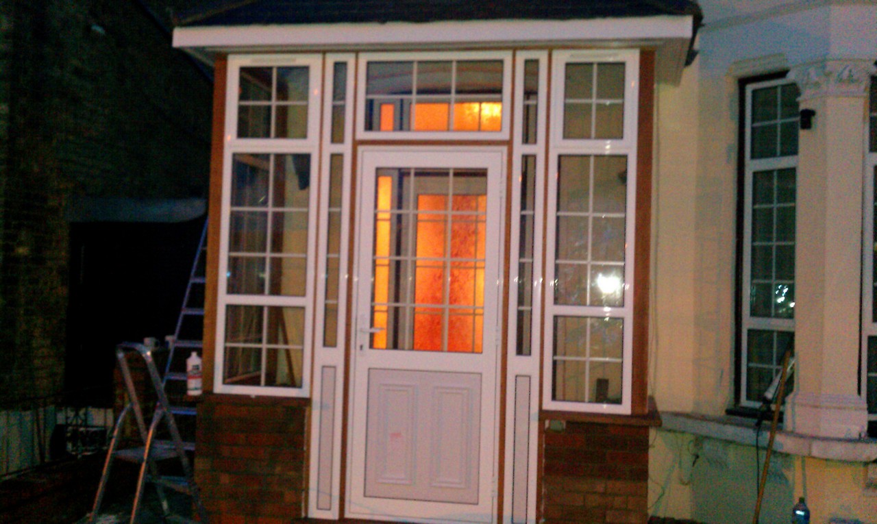 uPVC porch with Georgian bar glazing installed in Battersea